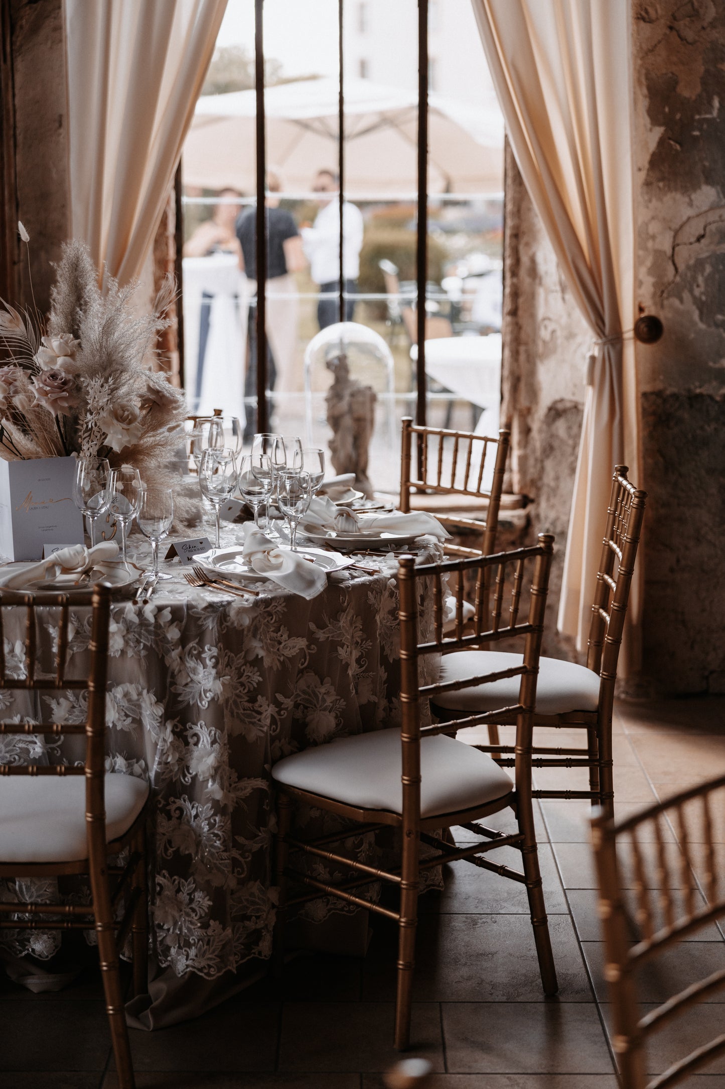 Chiavari Stuhl Gold Holz