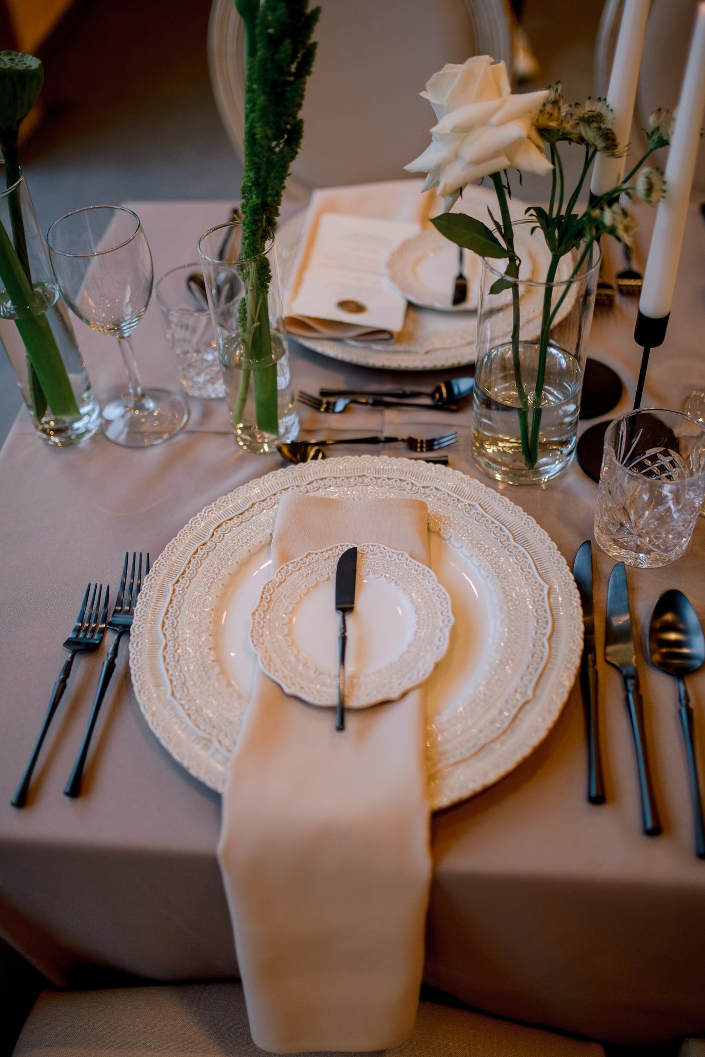 Besteck Schwarz Matt 8 Teilig